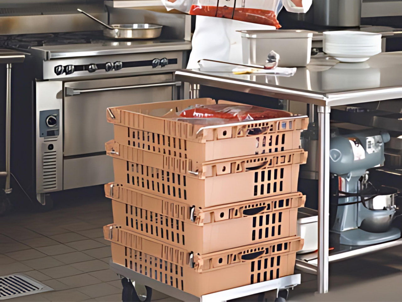Cook-Chill Crates & Dollies | FlavorSaver
